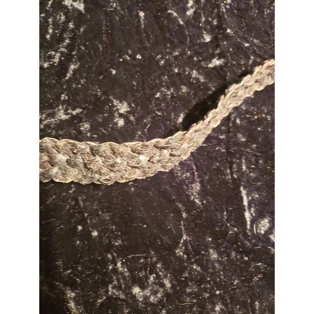 Talbots Braided Leather Belt Womens L‎ Large Brown 6029 Casual Accessories